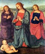 Madonna with Saints Adoring the Child Pietro Perugino
